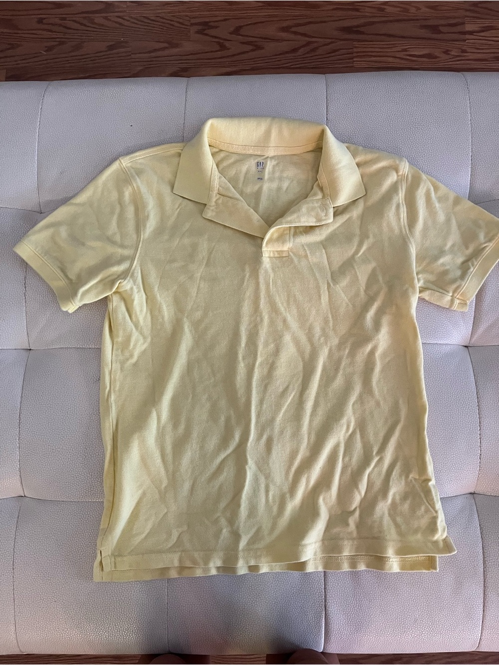 Gap Kids XXL Yellow Polo Shirt - Classic Short Sleeve
